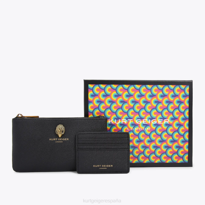 Kurt Geiger mujer set de regalo con bolsa de águila de Londres 2LPR500 | bolsas negro